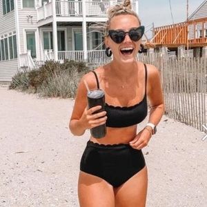 Aerie Waffle Bikini SET - Top & Bottom – Scalloped